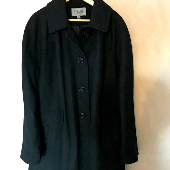 London Fog Jackets & Blazers - Black wool winter coat